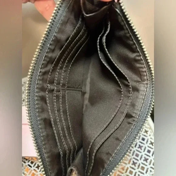 Gently Used COACH Signature Brown Cloth/Leather Wristlet - Picture 4 of 4